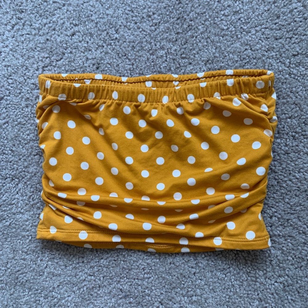 Mustard Yellow Tube Top (styled in last pic)
